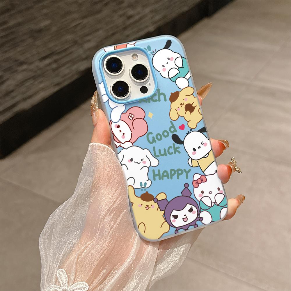 Sanrio Family Hello Kitty Kuromi Case For Xiaomi Redmi Note 15 Pro 5G 15 15C Note 14 13 12 11 10 Pro Plus 13C 5G 2 IN 1 Cover