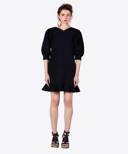 Greedius Balloon Sleeve Dress