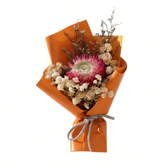 Мини-букет из сушеных цветов Сушеная гипсофила Роза Декорация Маленький цветочный букет Романтический День святого Валентина