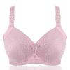 Thin Cup Wire Free Bra Full Coverage Lace Brassiere Back Closure Cotton Bras B C Cup Lingerie