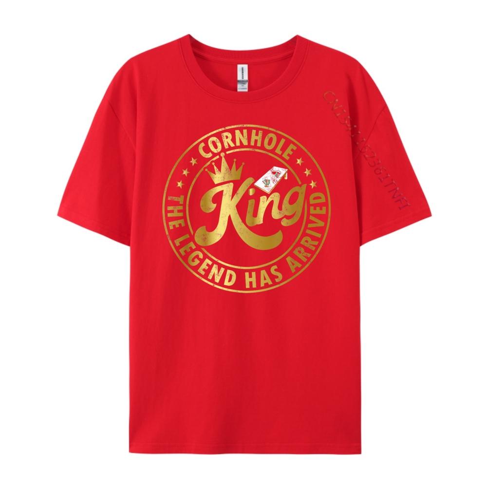 Cornhole King The Legend Has Arrived Cornhole Play Luxury T Shirt Vintage T Shirts Funny