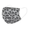 10 шт. трехслойная одноразовая пыленепроницаемая защитная маска с леопардовым принтом для взрослых