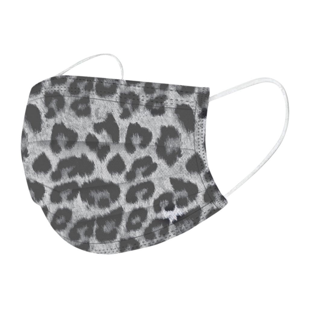 10 шт. трехслойная одноразовая пыленепроницаемая защитная маска с леопардовым принтом для взрослых
