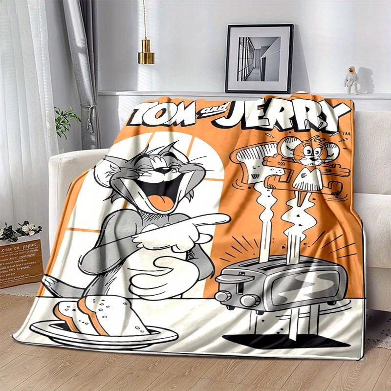 1pc, Tom & Jerry Blanket, Soft Throw for Home Decor, Couch Cover, Travel, Camping, Car, Beach, Office Nap, Perfect Gift for FriendsA047