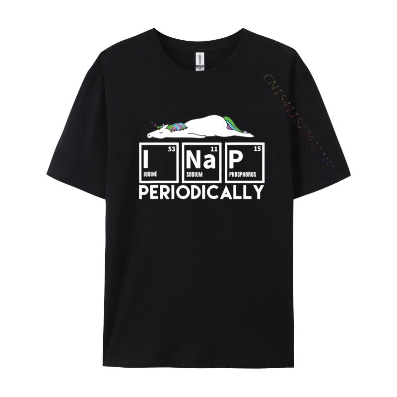 I Nap Periodically Funny Science Unicorn Tshirt Unisexs Cotton Fabric Great T Shirts Black Shirts Fashion Tees