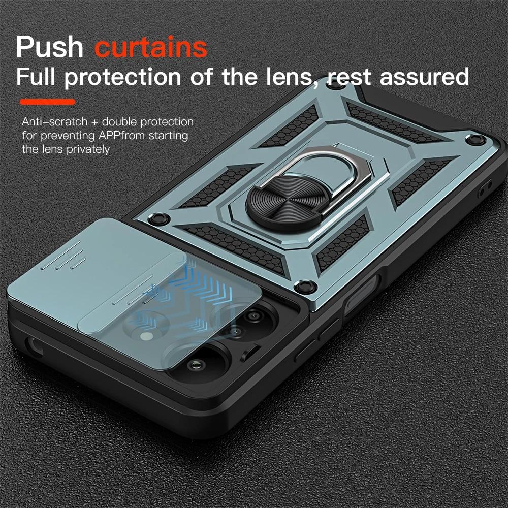 KEYSION Противоударный защитный чехол для Xiaomi POCO C65 C51 C50, защитное кольцо для камеры, чехол-подставка для телефона Redmi 13C 12C 10C