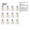 Unique Holiday Gift Ideas Glowing Ghost Tree Halloween Tabletop Decor, LED Lighted with Office Desk Seasonal Decoration Hanging Ornaments for