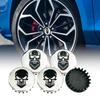 4pcs/Lot 83mm Skull Logo Wheel Hub Center Caps Hubcaps Rim Automobile Dust Cover Car Accessories for Chevrolet GMC Tahoe Silverado