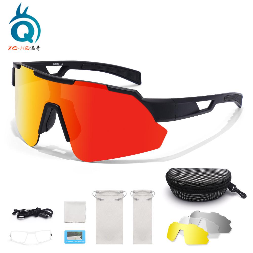European and American cycling glasses, outdoor sports polarized glasses, running sports sunglasses, mountain bike goggles, windproof glasses