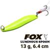 Metal Lures Set 4 Pcs FOX Luminous Spoon 5g, 6g, 11g, 13g. Набор металлических приманок для рыбалки