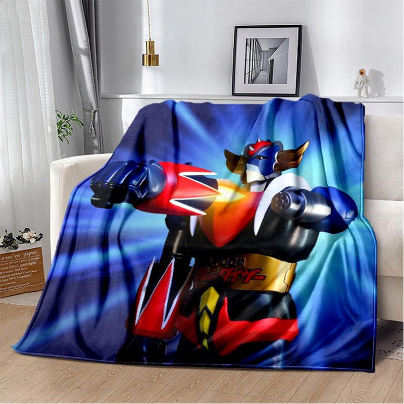 НЛО робот Grendizer аниме мультфильм мягкое плюшевое одеяло, фланелевое одеяло для гостиной, спальни, кровати, дивана, пикника, детей