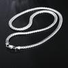 925 Sterling Silver 6mm Side Chain Necklace