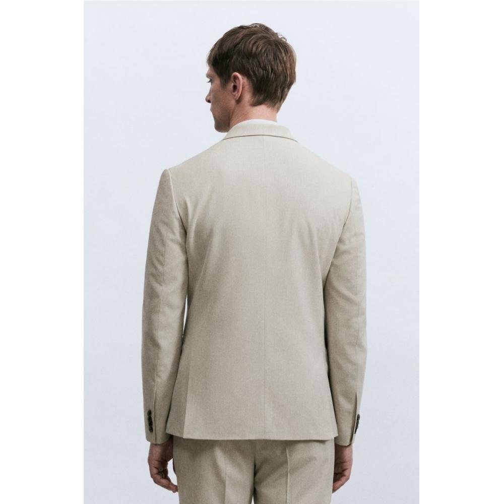 Куртка HM Slim Fit бежевого цвета