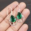 Emerald 925 Solid Sterling Silver Earrings, Handmade Gemstone Earrings Jewelry, Gifts For Wife Brand New Earrings