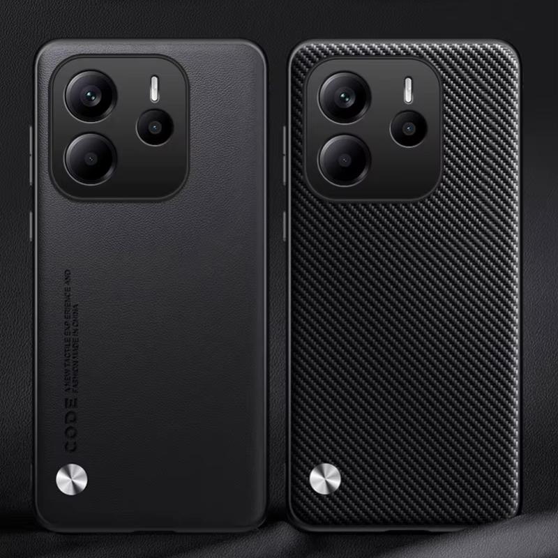 Простой чехол из искусственной кожи для Xiaomi Redmi Note 14 4G Note14pro+ Роскошный матовый жесткий противоударный чехол для телефона Redmi Note 14Pro