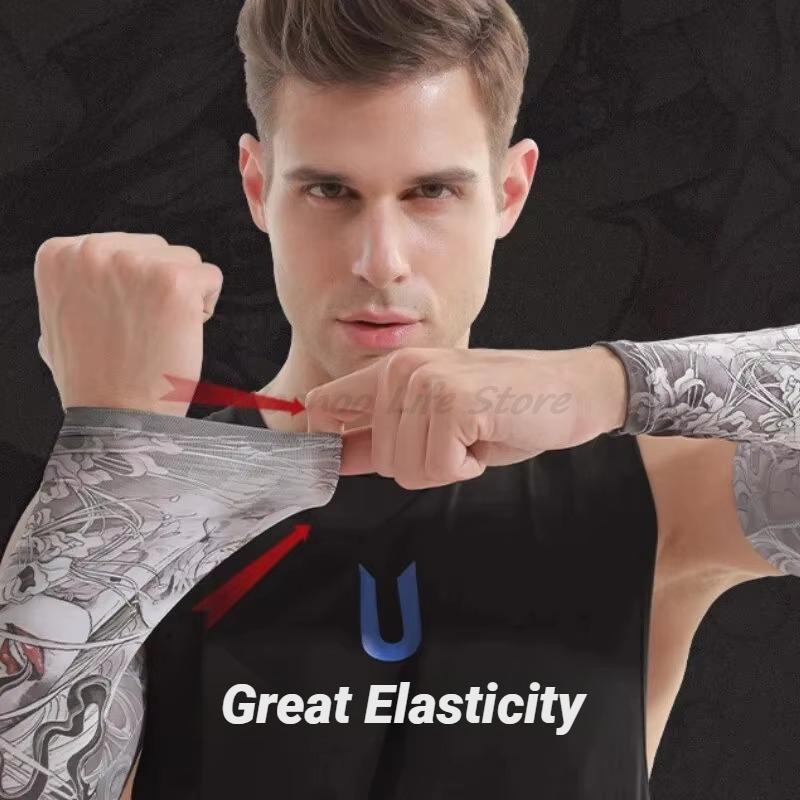 Summer Sun Protection Sleeves UV Arm Covers Outdoor Driving Gloves Unisex Ice Silk Arm Guard for Golf and Cycling New
