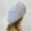 Women's Winter Real Fur Dome Hats Fluffy Natural Fox Rabbit Princess Hat