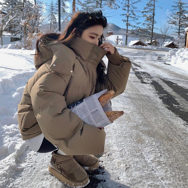 Короткая хлопковая куртка с принтом «Любовное сердце» для мужчин и женщин, куртка для пар, теплая хлопковая куртка, модная женская повседневная куртка, верхняя одежда