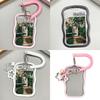 Silicone Photocard Holder Kpop Photo Card Holder with Keychain ID Card Holder Pendant Keychain Student Card Sleeves