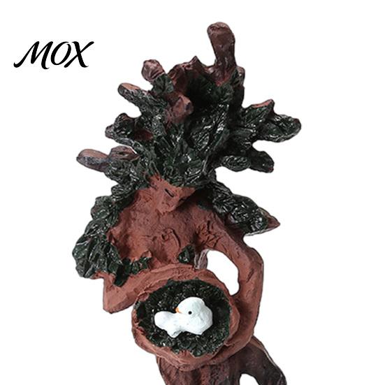Indoor Outdoor Yard Ornament Tree Goddess Statue with Bird Nest, Resin Figurine, Handcrafted Decorative Garden Figurines Forest Spirit Sculpture,