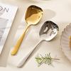 Yousheng Нержавеющая сталь Суповая ложка Кухонный столовый прибор Ложка Большая головка Сервировочный половник для ресторана Кафетерия Буфета Дома