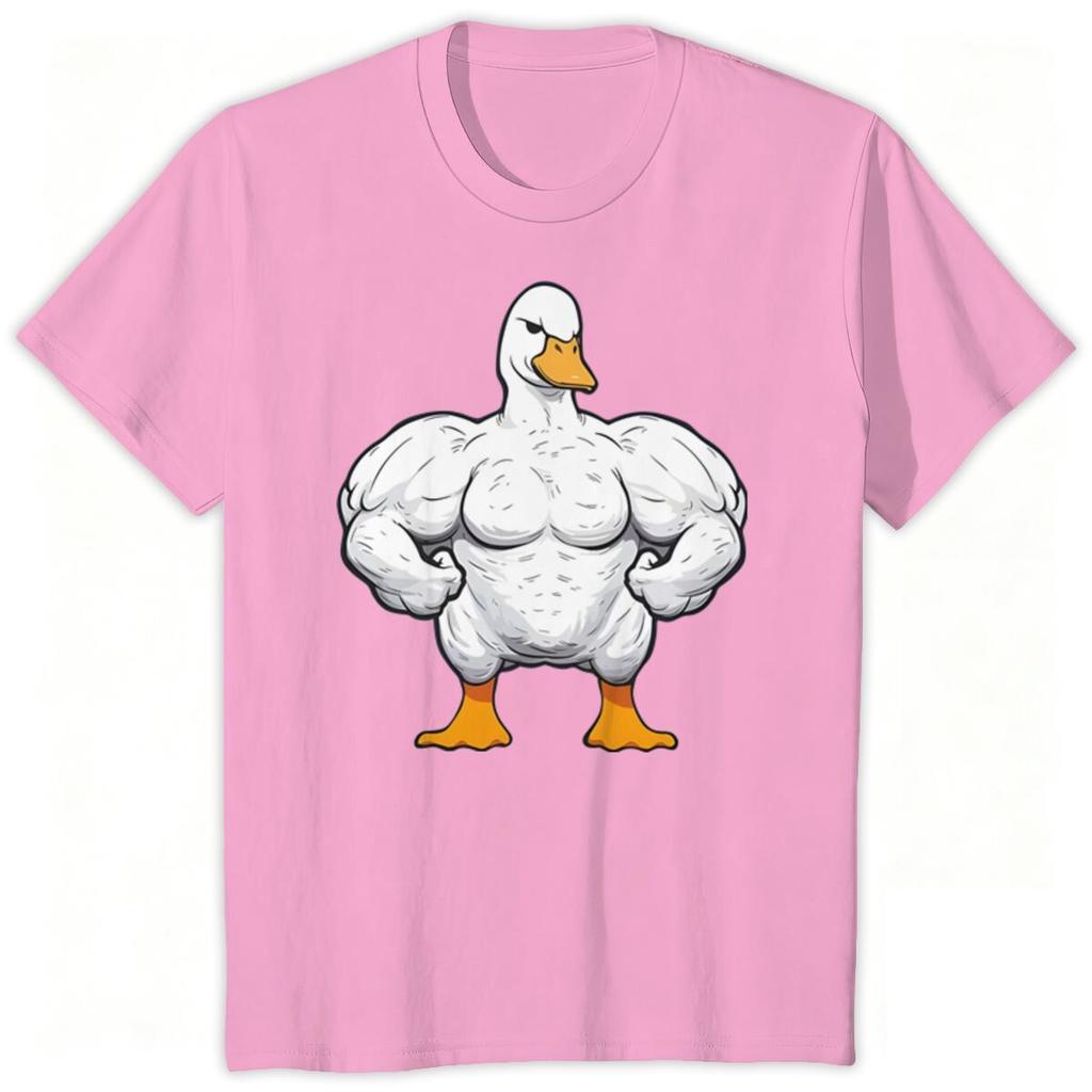 Funny Gym Duck Tshirt Gym Animal Print Shirts Short Sleeve ONeck Tops Funny Gym Lover Gift Print T Shirts Male Tee Tops
