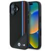 BMW Bmhmp16S23Putrk Iphone 16 6.1Czarny/Black Hardcase M Meshed Tricolor Stripes Magsafe
