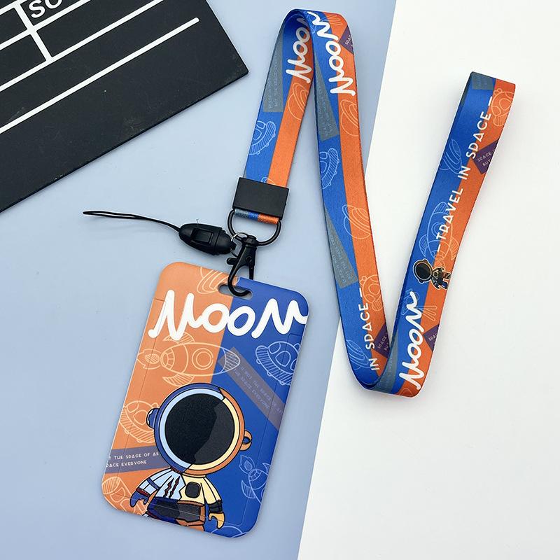 Держатель для карт с изображением фруктов, чехол для бизнес-бейджа из АБС-пластика, чехол для сотрудника, студенческий ремешок, держатель для удостоверения личности, имени