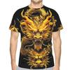 Dragon T-shirt Fashion 3D Printed T-shirt Animal Pattern Short Sleeved Plus Size Streetwear T-shirt Summer Casual Men's Top