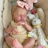 19-дюймовые мягкие тканевые куклы-реборн с закрытыми глазами, реалистичные спящие куклы-реборн с 3D-покраской, куклы-новорожденные ручной работы для рождественских подарков детям