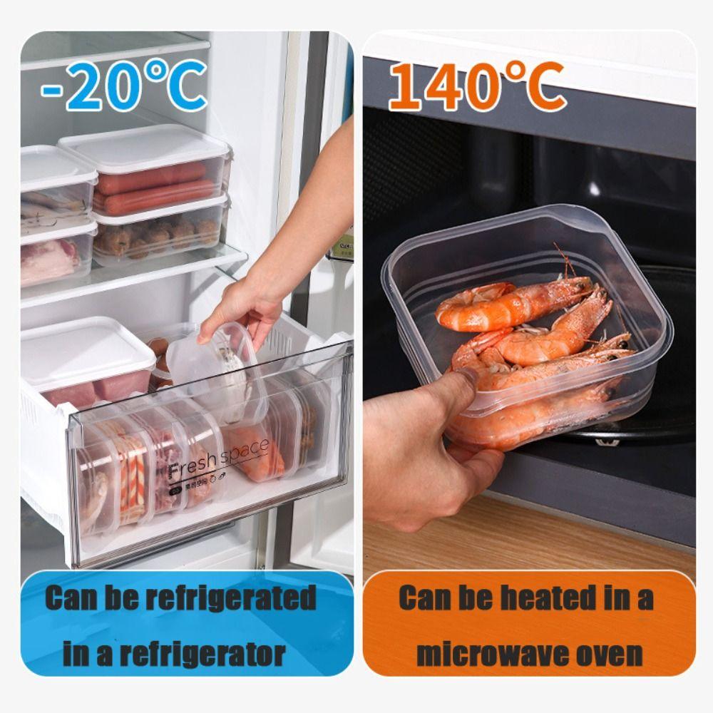 350ml Fruit Storage Box Refrigerator Special Food Containers Transparent Frozen Meat Box