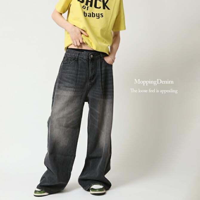 Джинсы Arcade мужские, моющие, широкие, с защипами, свободный прямой крой, расклешенные, bootcut, винтажная стирка, уличный стиль, размер M, синие