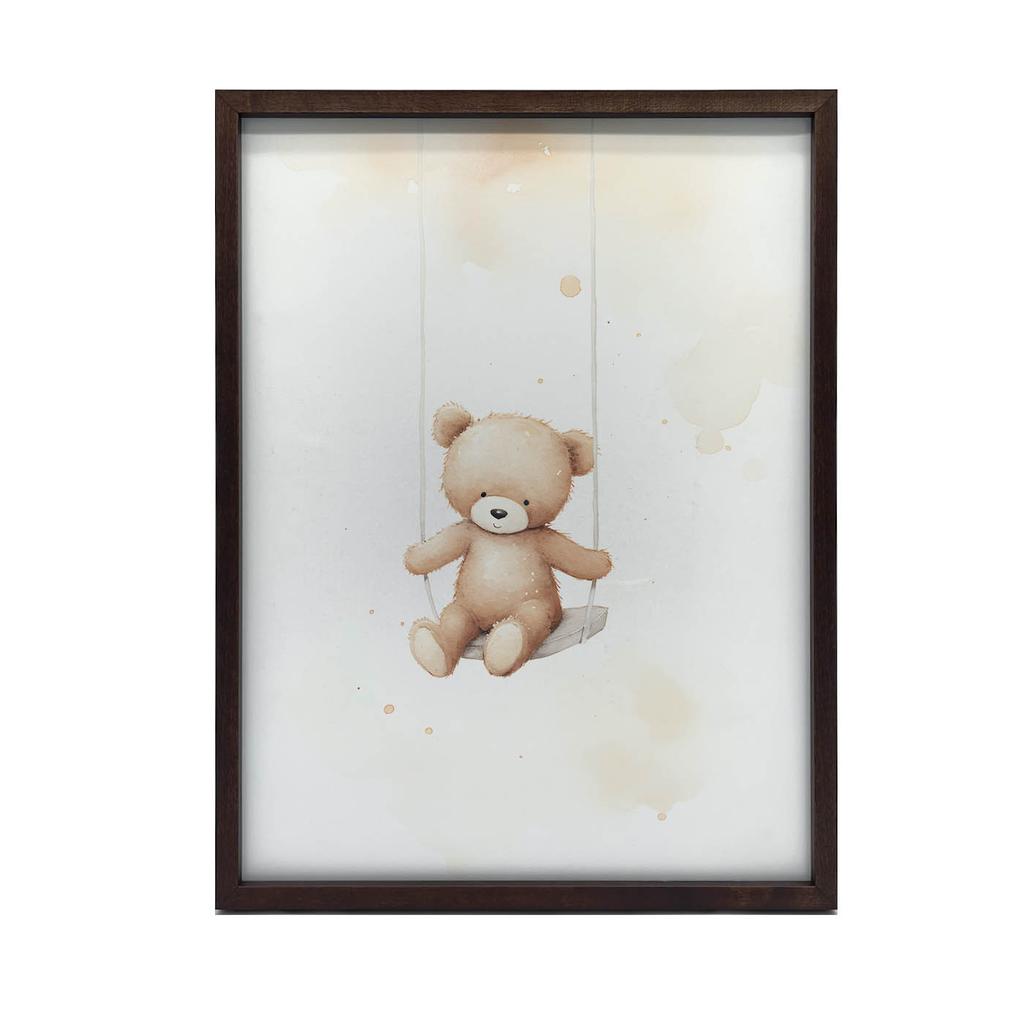 Miś Na Huśtawce Miś Na Huśtawce, 70X100 Cm, Bez Ramy, Papier Matowy 230 Gsm