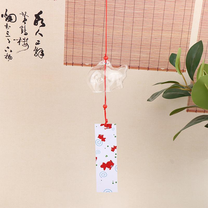 Wind Chime Chimes Japanese Glass Bell Bells Style Goldfish Garden Hanging Outdoor Decor Pendant Furin Decorative Fish Ornament