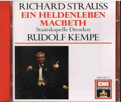 CD РИХАРД ШТРАУС , ШЕРИЛ СТУДЕР , Л - Жизнь героя, Макбет: Кемпе / С CDM7691712 EMI 1988 Великобритания Классика Б/У