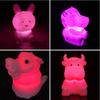 Lovely Chinese Zodiac Animal Shaped LED Flashing Color Changing Decor Night Light