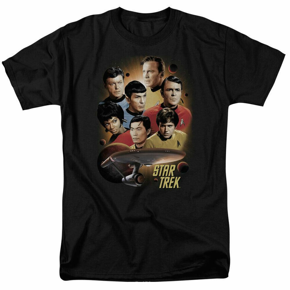 Star Trek Heart Of The Enterprise T Shirt Licensed Sci-Fi TV Classic Tee Black