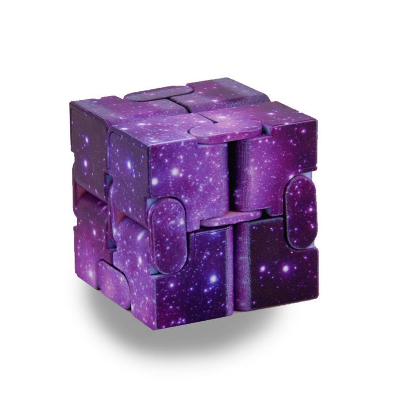 Starry Sky Infinity Cube Sensory Fidget Toy Autism Adhd Anxiety Stress Reliever Toys Adults Children Decompression Novelty Gift