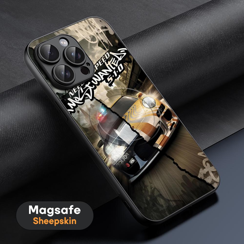 Need For S-Speed Hot Cool Game Phone Case For iPhone 17 16 15 14 13 12 11 Plus Pro Max High-end Luxury Magsafe Sheepskin