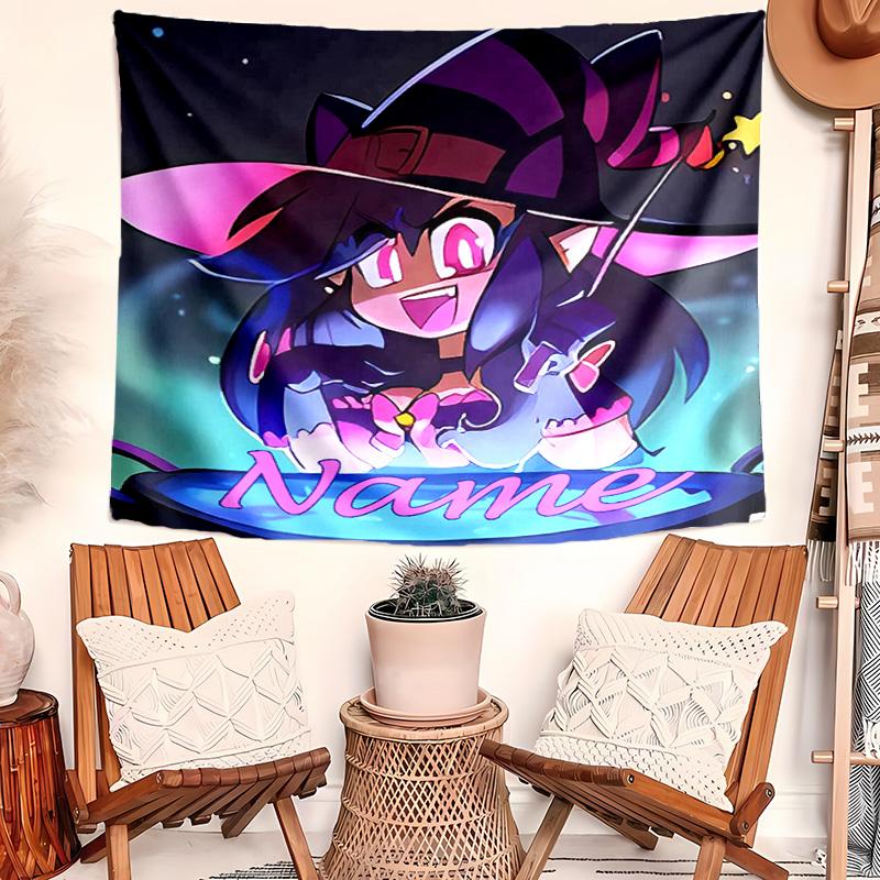 Personalized Aphmau Background Tapestry,Custom Name Birthday Party,Multifunctional Wall Decoration for Home Decor,Various Occasions