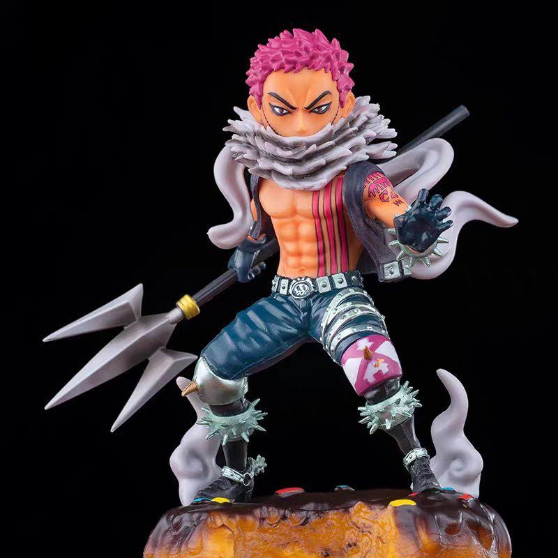 Аниме One Piece GK Фигурка Шарлотта Катакюри Битва с пончиком Калория 2 Модель ПВХ Фигурка Статуя Настольное украшение Игрушка Подарки