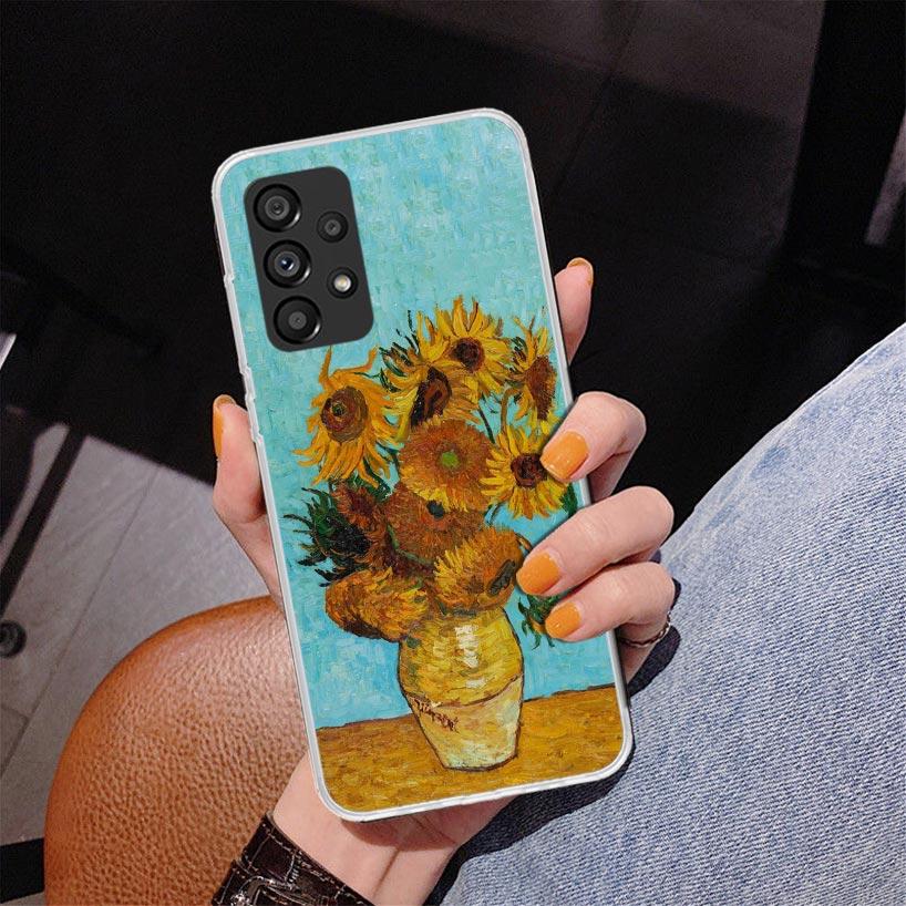 Чехол для телефона с картиной Ван Гога маслом Для Samsung Galaxy A17 A16 A15 A14 A13 A57 A56 A55 A54 A53 A37 A36 A35 A34 A33 A26 A25 A24