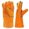 Leather Forge Welding Gloves, Heat/Fire Resistant,Mitts for BBQ,Oven,Grill,Fireplace,Tig,Mig,Baking,Furnace,Stove,Pot Holder,Animal Handling Glove