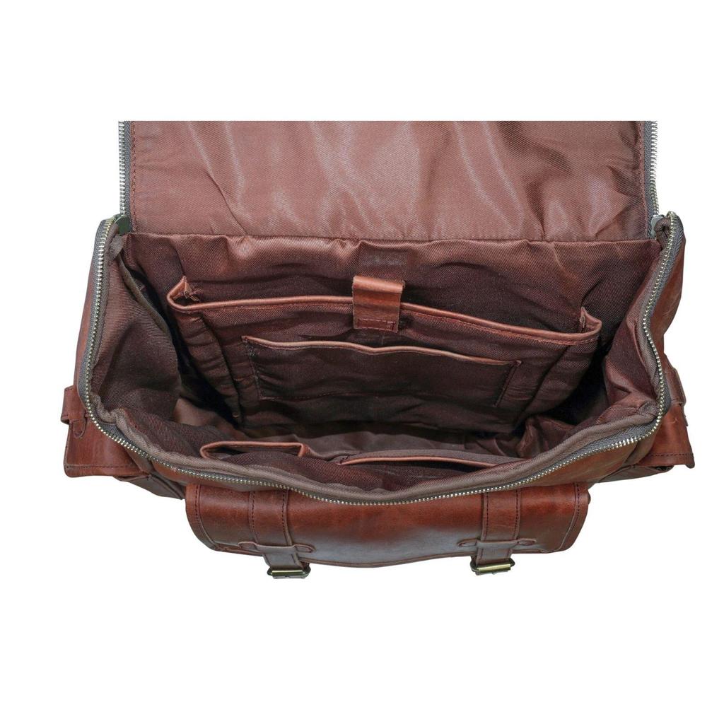 Handmade Vintage Real Leather Backpack Rucksack Casual Travel Laptop Bag Unisex