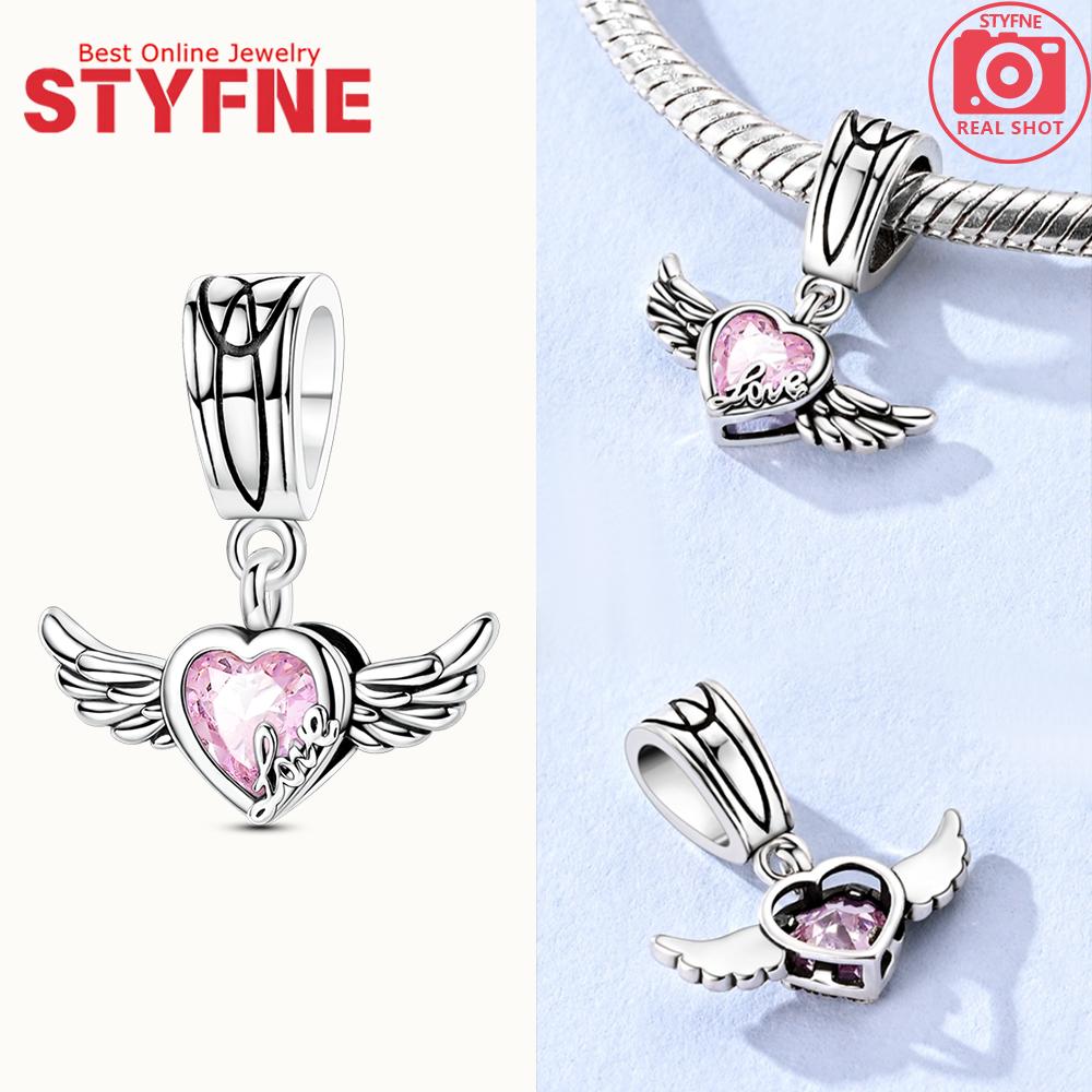 New 925 Silver Sparkling Magic Cube Love Charm Red Heart Beads DIY for Women Bracelet Fine Jewelry Gift Accessories