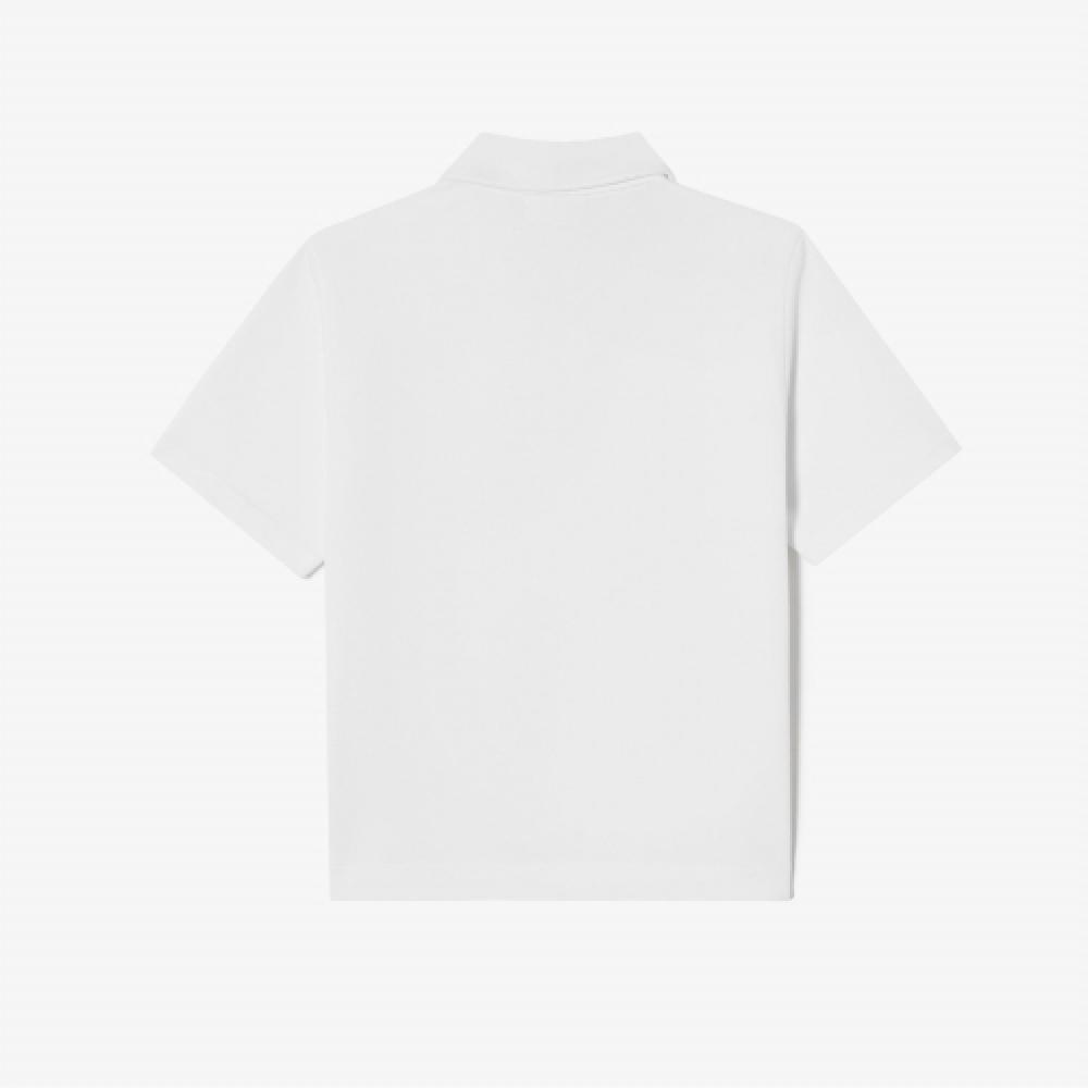 Lacoste Женская толстовка с коротким рукавом на молнии [off White]