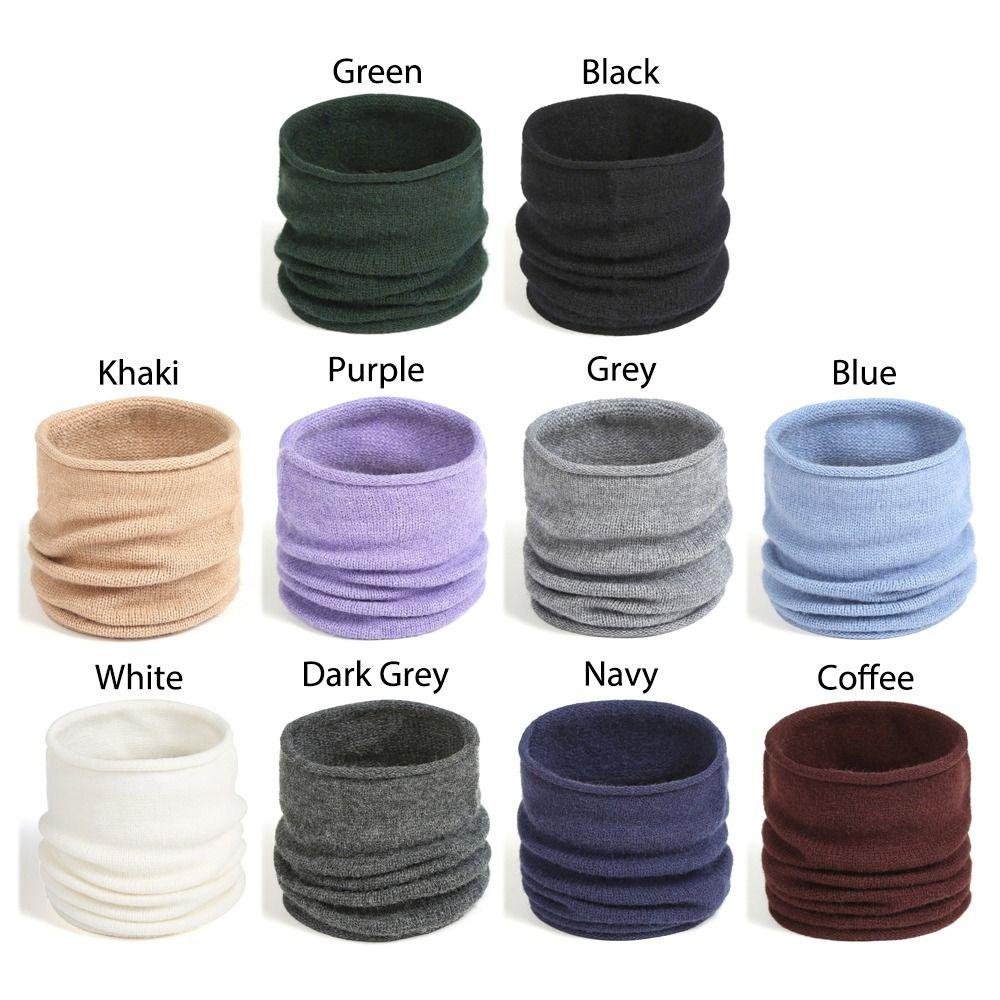 Вязаная спортивная бандана однотонная грелка для шеи теплая защита шеи велосипедный шарф лыжный