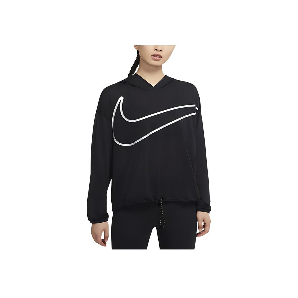 Nike Pro Collection Logo Print Training Hoodie Women Hoodies Black DA0955-010