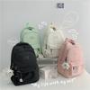 New simple solid color schoolbag simple high school student junior high school student backpack large capacity computer backpack