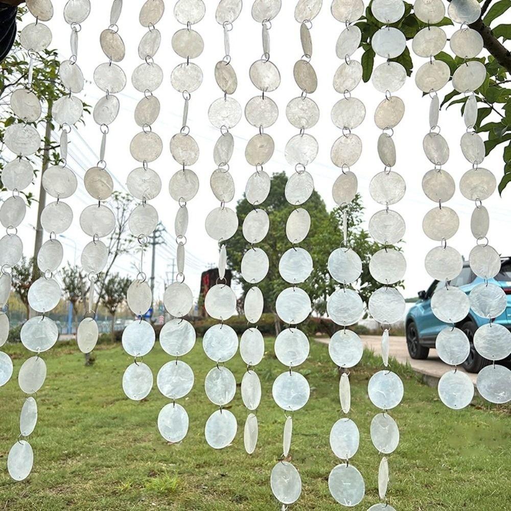 1 M/1.5 M DIY Shell Bead Strings Finished Bead Round Shell Decor Curtain  Household